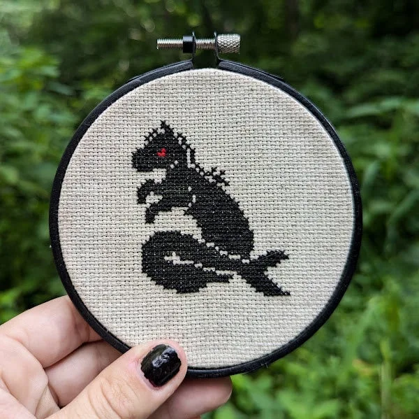 Mini Kelpie cross-stitch pattern