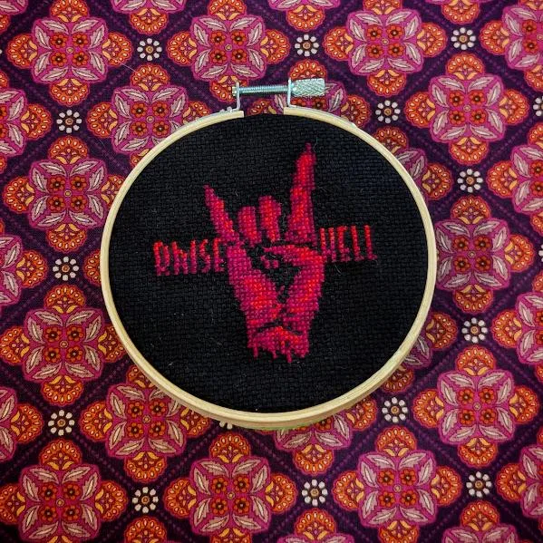 Stitch Against the Machine I cross-stitch pattern — view 4