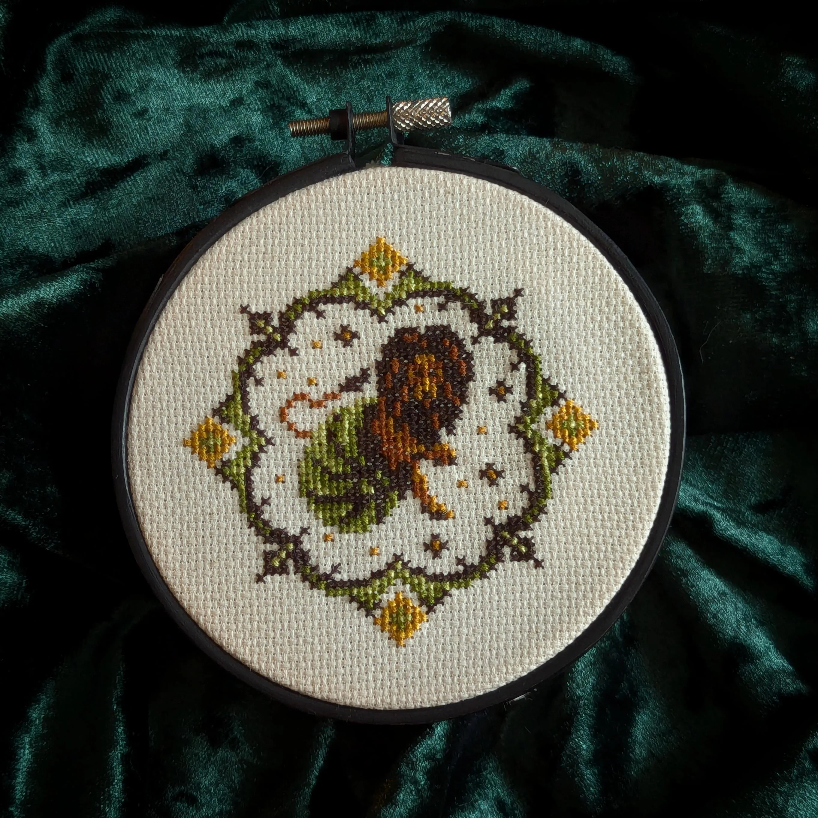Leo cross-stitch pattern