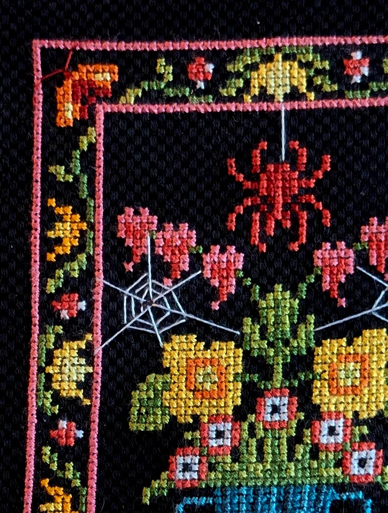 Webs cross-stitch pattern — view 2