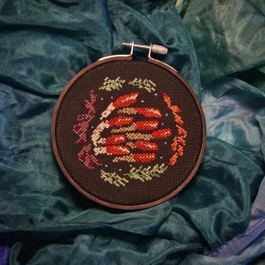 Giant Tubeworms cross-stitch pattern