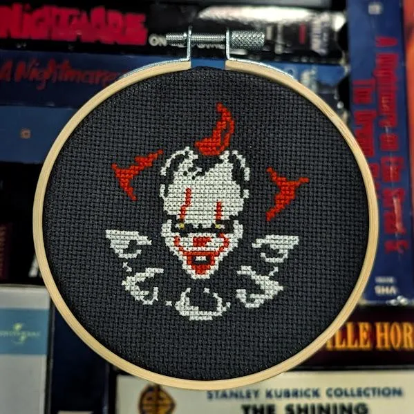 Mini Pennywise II (2017) cross-stitch pattern