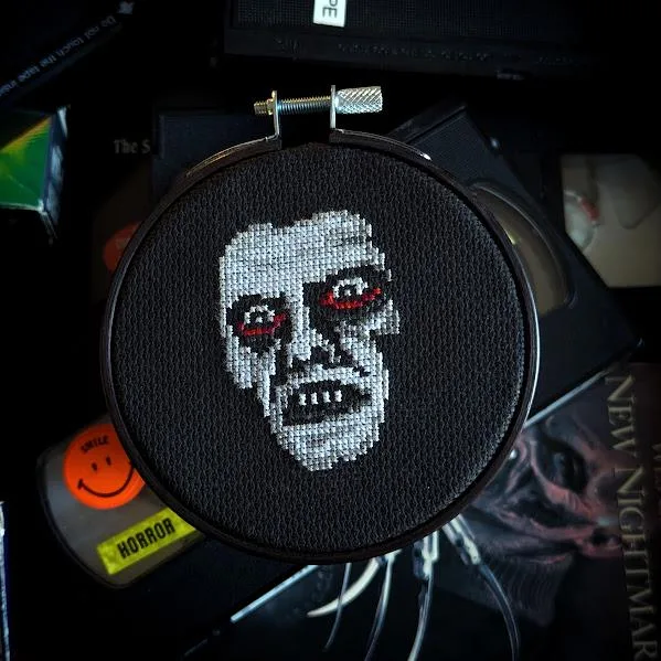 Mini Pazuzu cross-stitch pattern