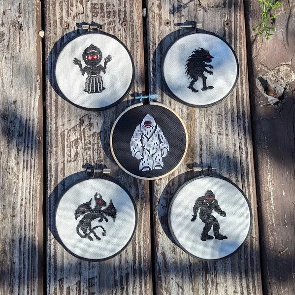 Forest Phantoms cross-stitch pattern