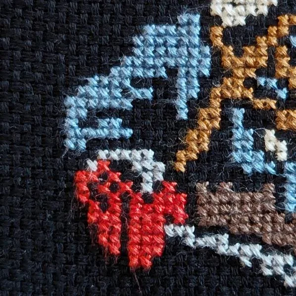 Mini Ash Williams cross-stitch pattern — view 2