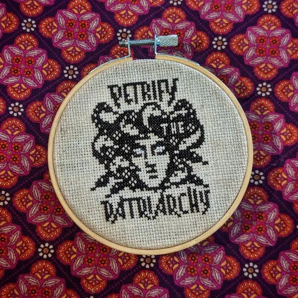 Stitch Against the Machine II cross-stitch pattern — view 4