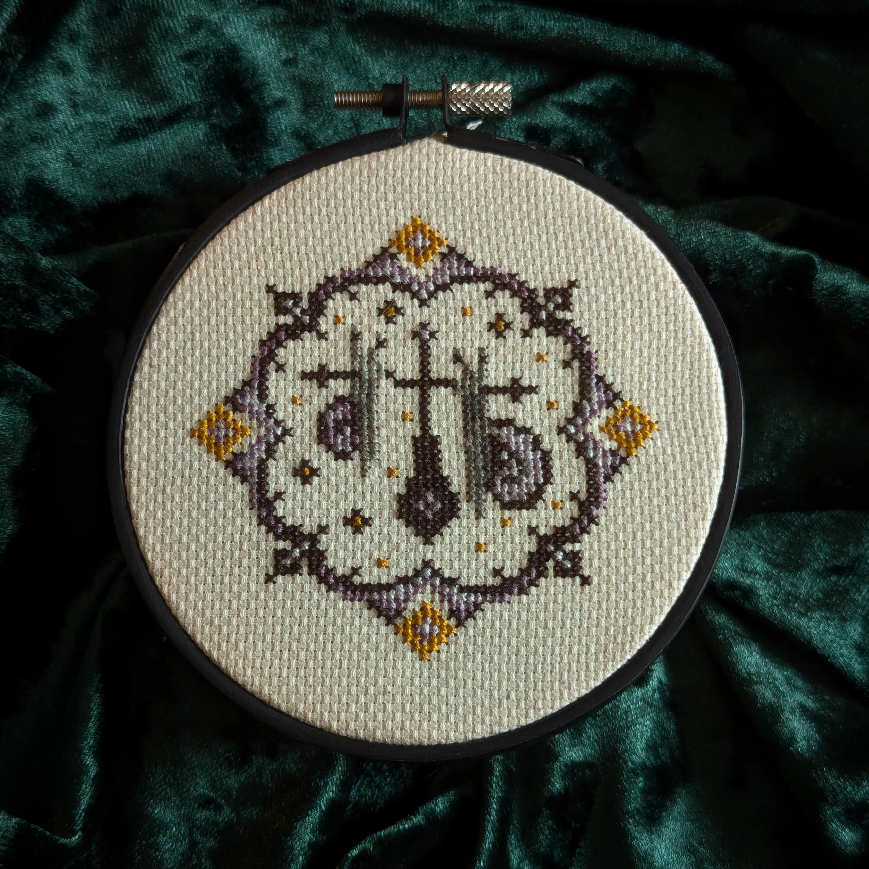 Libra cross-stitch pattern