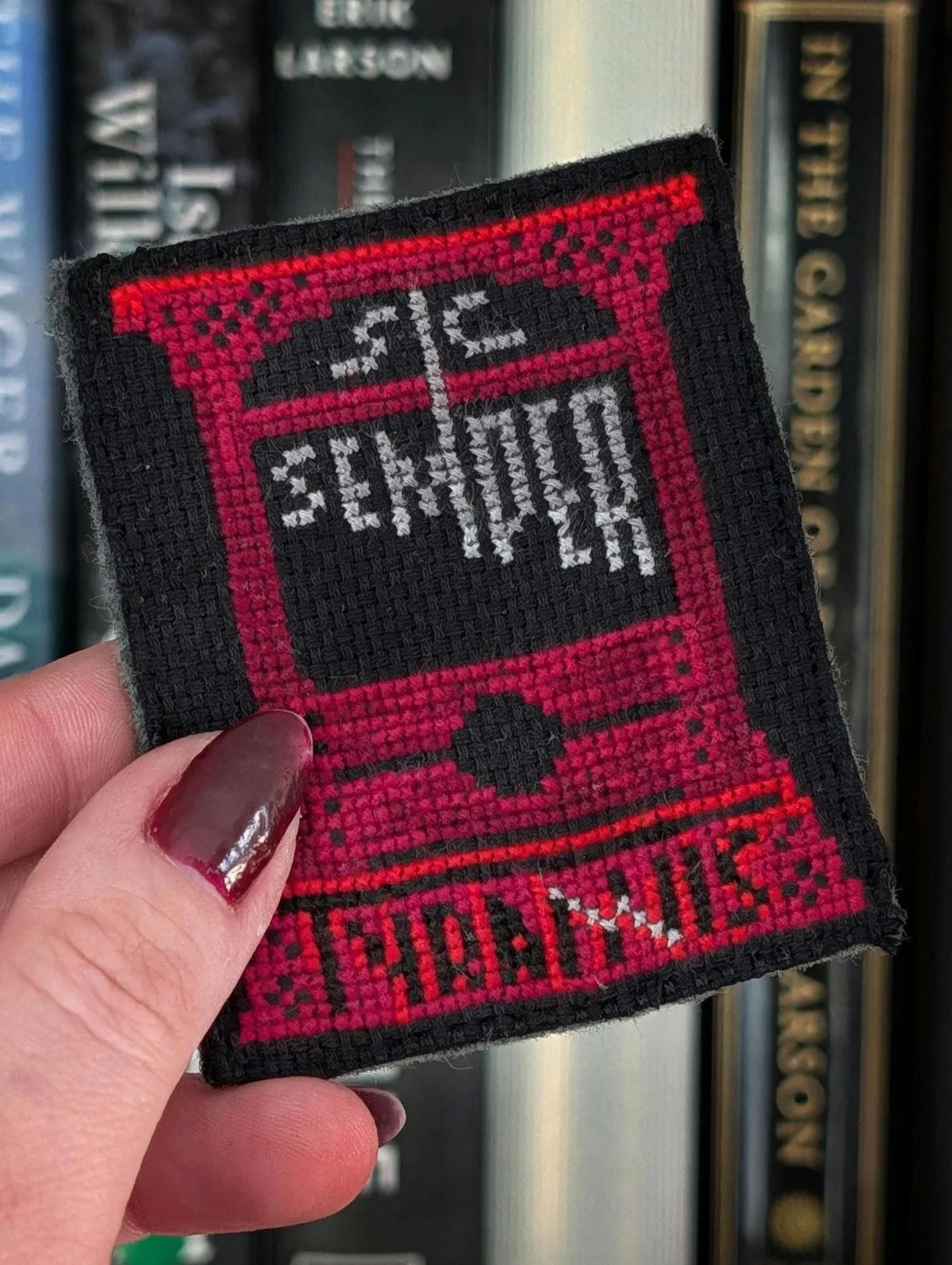 Sic Semper Tyrannis cross-stitch pattern