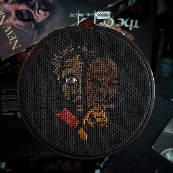 Mini Red cross-stitch pattern