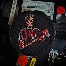 Mini Bateman cross-stitch pattern