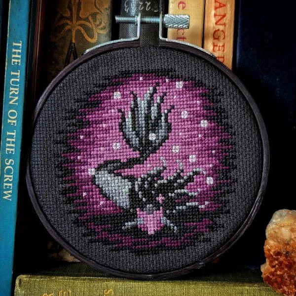 Mini Book Siren cross-stitch pattern
