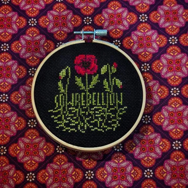 Stitch Against the Machine I cross-stitch pattern — view 5