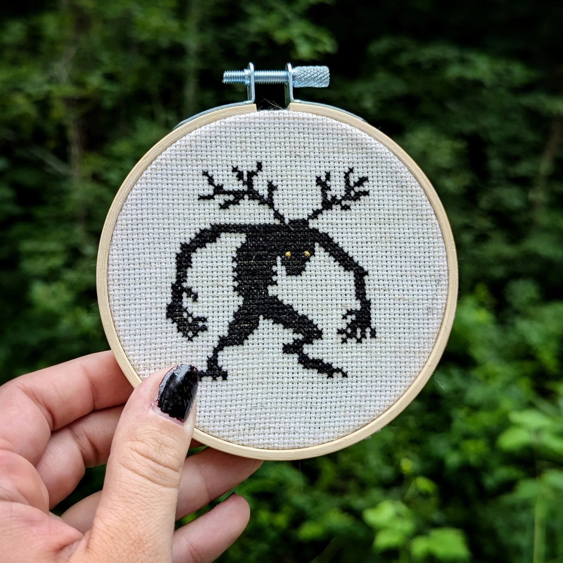 Mini Wendigo cross-stitch pattern